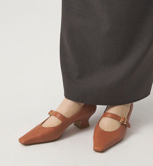ODETTE E ODILE「スクエアソフトワンベルト パンプス45&darr;&uarr;」|パンプス|