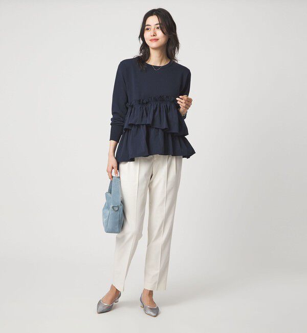 UNITED ARROWS green label relaxing「ティアード ドッキング プルオーバー ニット 3」|ニット・セーター|