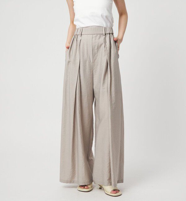 EMMEL REFINES「＜EMMEL REFINES＞EM マーブルローン イージーパンツ」|チノ|