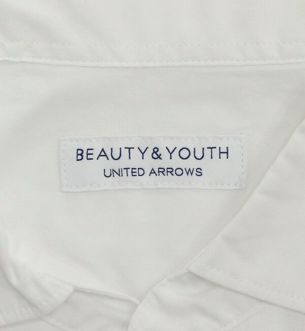 BEAUTY&YOUTH UNITED ARROWS「【WEB限定 WARDROBE SMART】コットン ワイドカラー スキッパー シャツ」|シャツ・ブラウス|