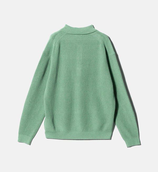 BEAUTY&YOUTH UNITED ARROWS「ギマ コットン アゼ 3ボタン ポロカラー ニット ウォッシャブル」|ニット・セーター|