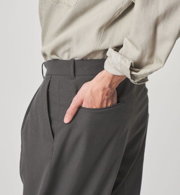 STEVEN ALAN「＜Steven Alan＞ TCL オックスフォード アウト ワンプリーツ スラックス」|スラックス|