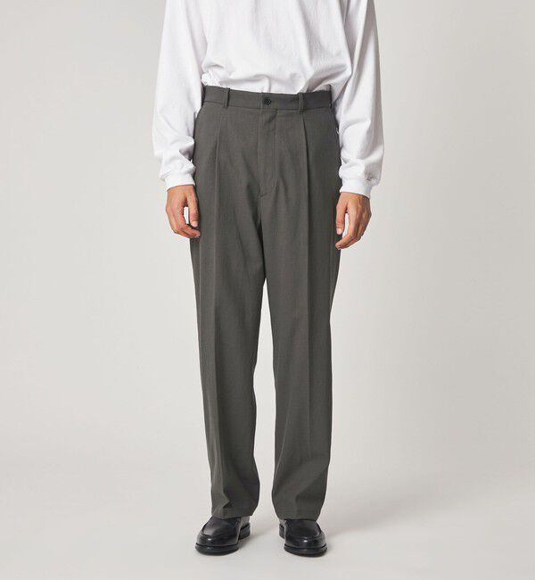 STEVEN ALAN「＜Steven Alan＞ TCL オックスフォード アウト ワンプリーツ スラックス」|スラックス|