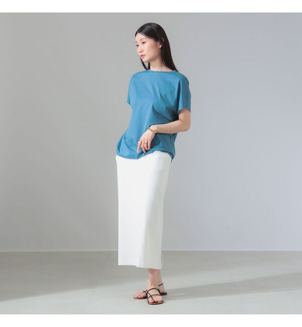 Demi-Luxe BEAMS 「ATON / スビンコットン キャップスリーブ Tシャツ」|Tシャツ・カットソー|