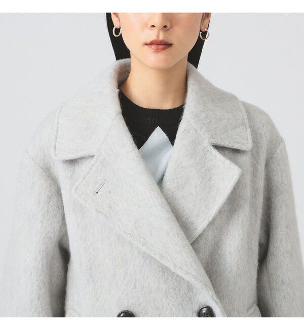 Ray BEAMS 「シャギー ダブル ハーフ コート」|その他|