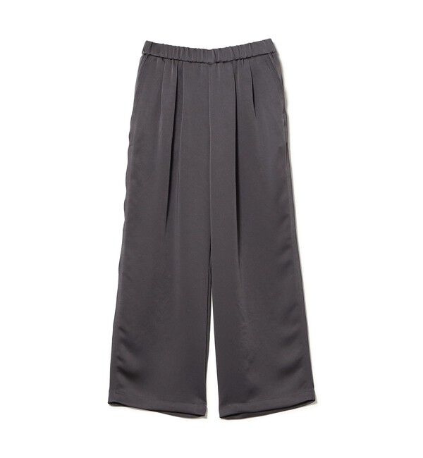 Ray BEAMS 「サテン ギャザー イージー パンツ」|チノ|