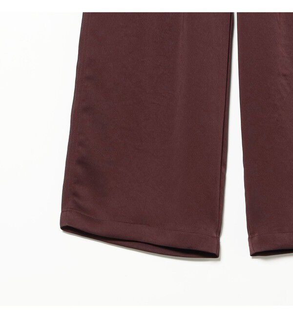 Ray BEAMS 「サテン ギャザー イージー パンツ」|チノ|