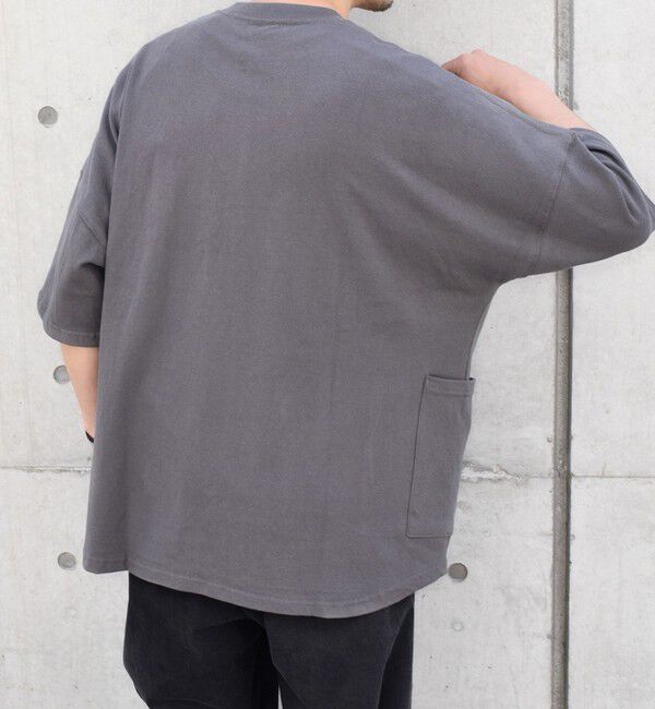 SHIPS any「SHIPS any: COTTON USA ドルマン サイド ポケット Tシャツ 24SS◇」|Tシャツ・カットソー|