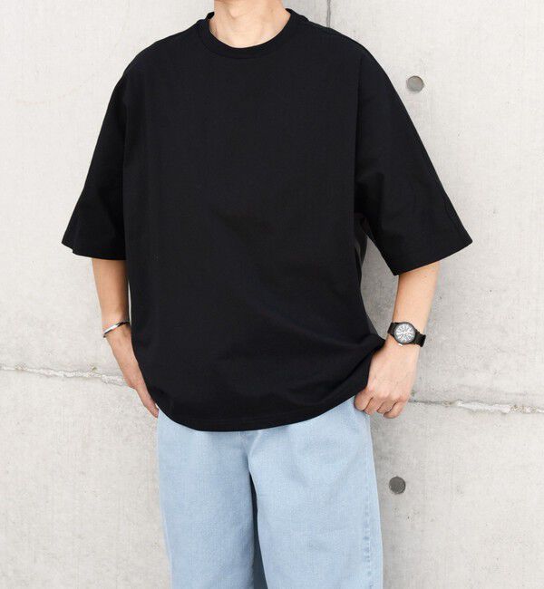 SHIPS any「SHIPS any: バックサイド / スリーブ プリーツ スケアスリーブ ワイド Tシャツ◇」|Tシャツ・カットソー|