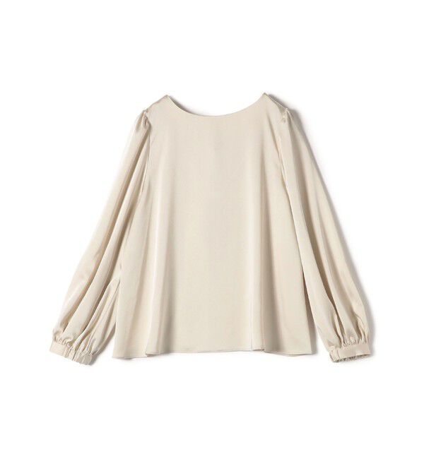 SHIPS for women「【SHIPS別注】troisiemeCHACO:〈手洗い可能〉サテン リボン ブラウス（セレモニー対応可）」|シャツ・ブラウス|