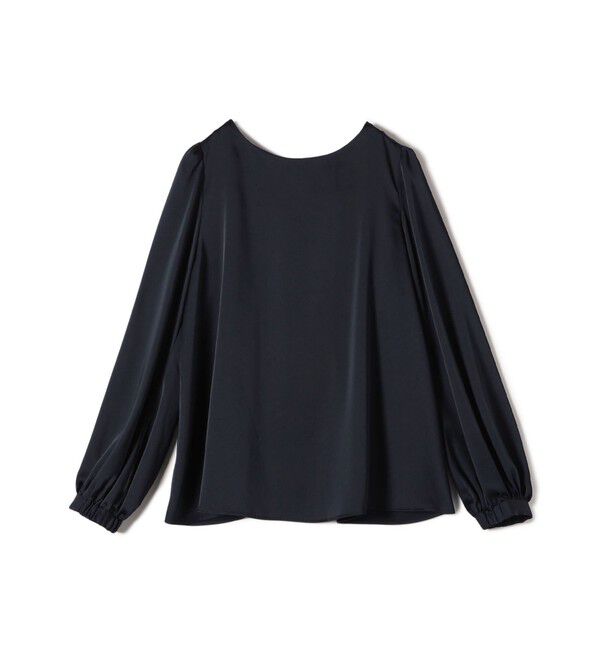 SHIPS for women「【SHIPS別注】troisiemeCHACO:〈手洗い可能〉サテン リボン ブラウス（セレモニー対応可）」|シャツ・ブラウス|