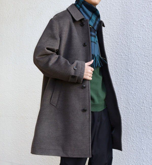 SHIPS any「SHIPS any: ウォーム メルトン ステンカラー コート◇」|ステンカラーコート|ダークグレー
