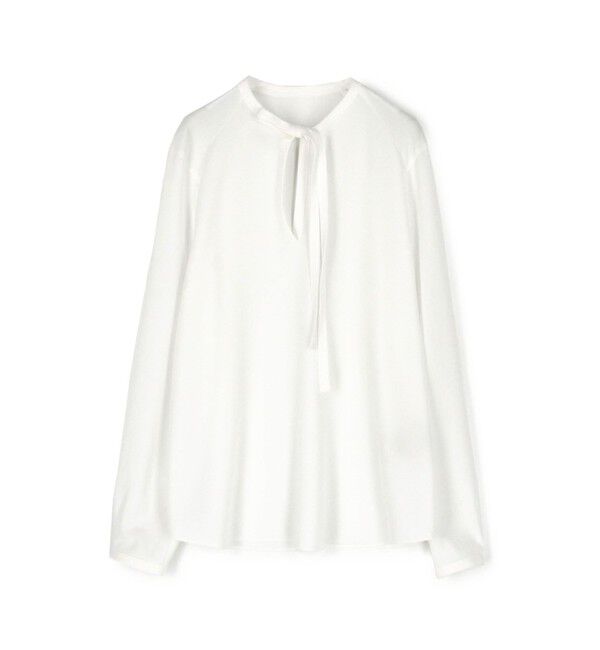 TOMORROWLAND collection「ポリエステルアムンゼン ボウタイブラウス」|シャツ・ブラウス|11 ホワイト
