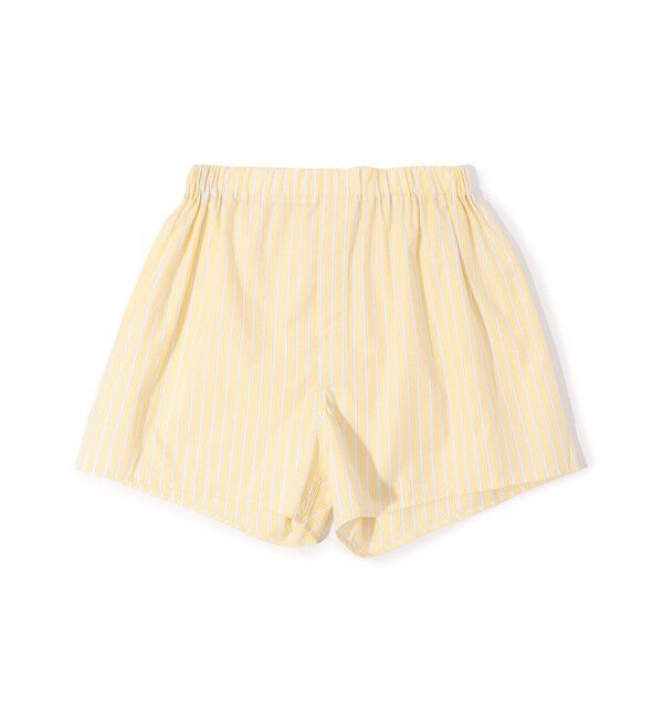 TOMORROWLAND HOME「コットンブロードストライプ トランクス」|インナー|24 イエロー系