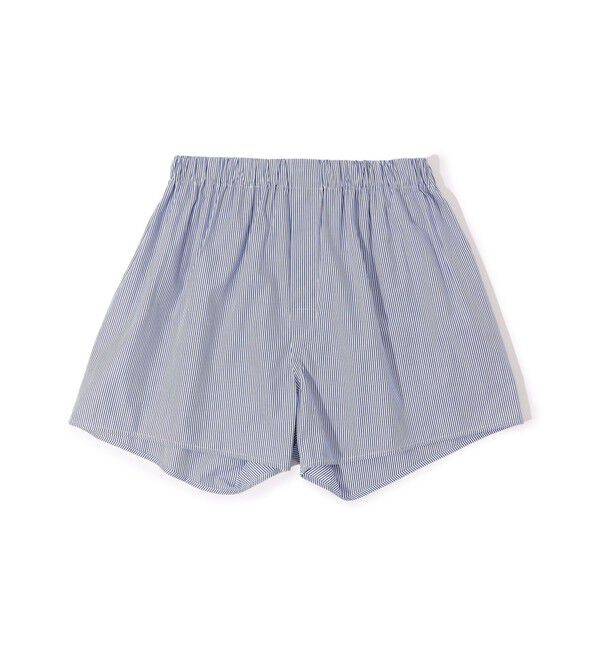 TOMORROWLAND HOME「コットンブロードストライプ トランクス」|インナー|68 ネイビー系