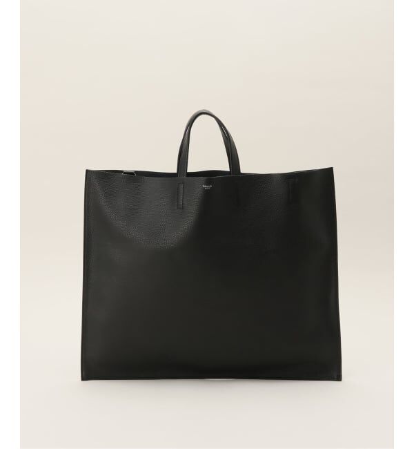  「【blancle/ ブランクレ】S.LEATHER FLAT TOTE」|トートバッグ|ブラック