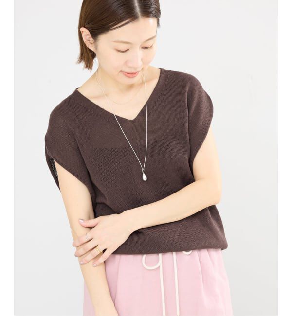 IENA「《追加2予約》コットンギマフレンチプルオーバー」|ニット・セーター|