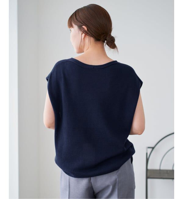IENA「《追加2予約》コットンギマフレンチプルオーバー」|ニット・セーター|