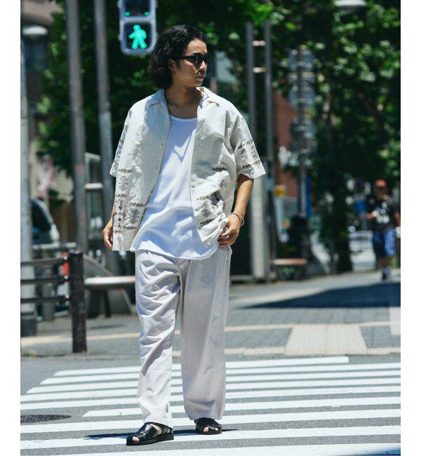 JOURNAL STANDARD relume「リネンブレンド 1タック &rdquo;レイジー&rdquo; パンツ」|スラックス|