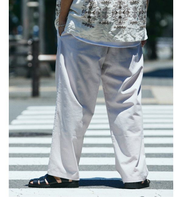 JOURNAL STANDARD relume「リネンブレンド 1タック &rdquo;レイジー&rdquo; パンツ」|スラックス|