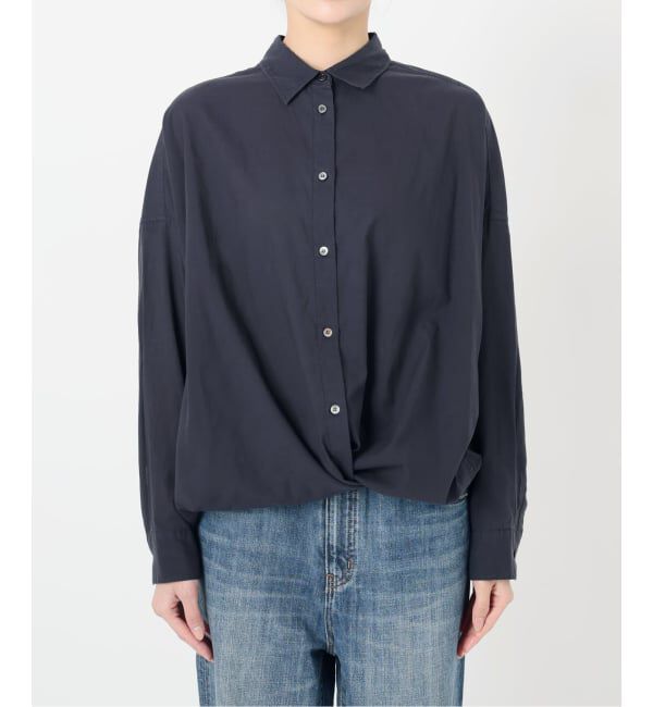 Spick and Span「《追加》ガーメントダイカシュクールシャツ」|シャツ・ブラウス|