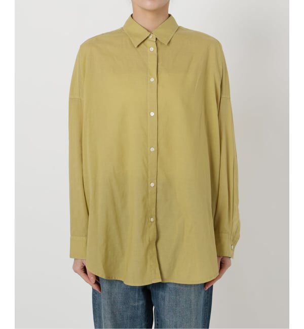 Spick and Span「《追加》ガーメントダイカシュクールシャツ」|シャツ・ブラウス|