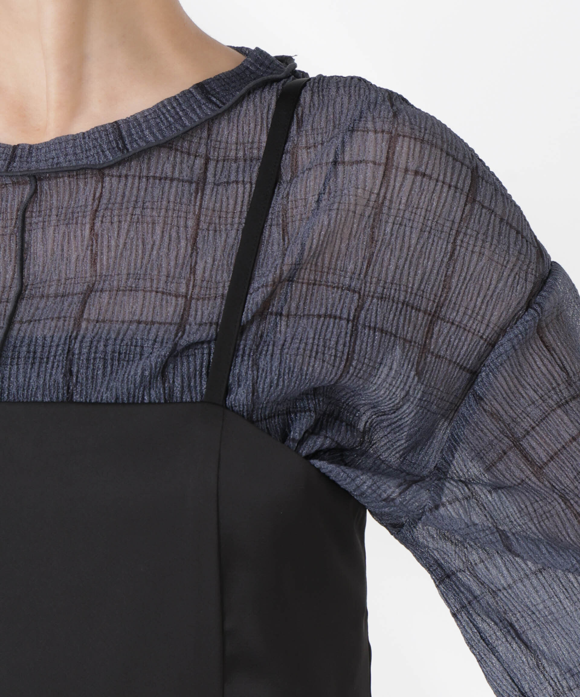 nano･universe「ペムラムディティールサテンキャミソールオールインワン」|ワンピース|