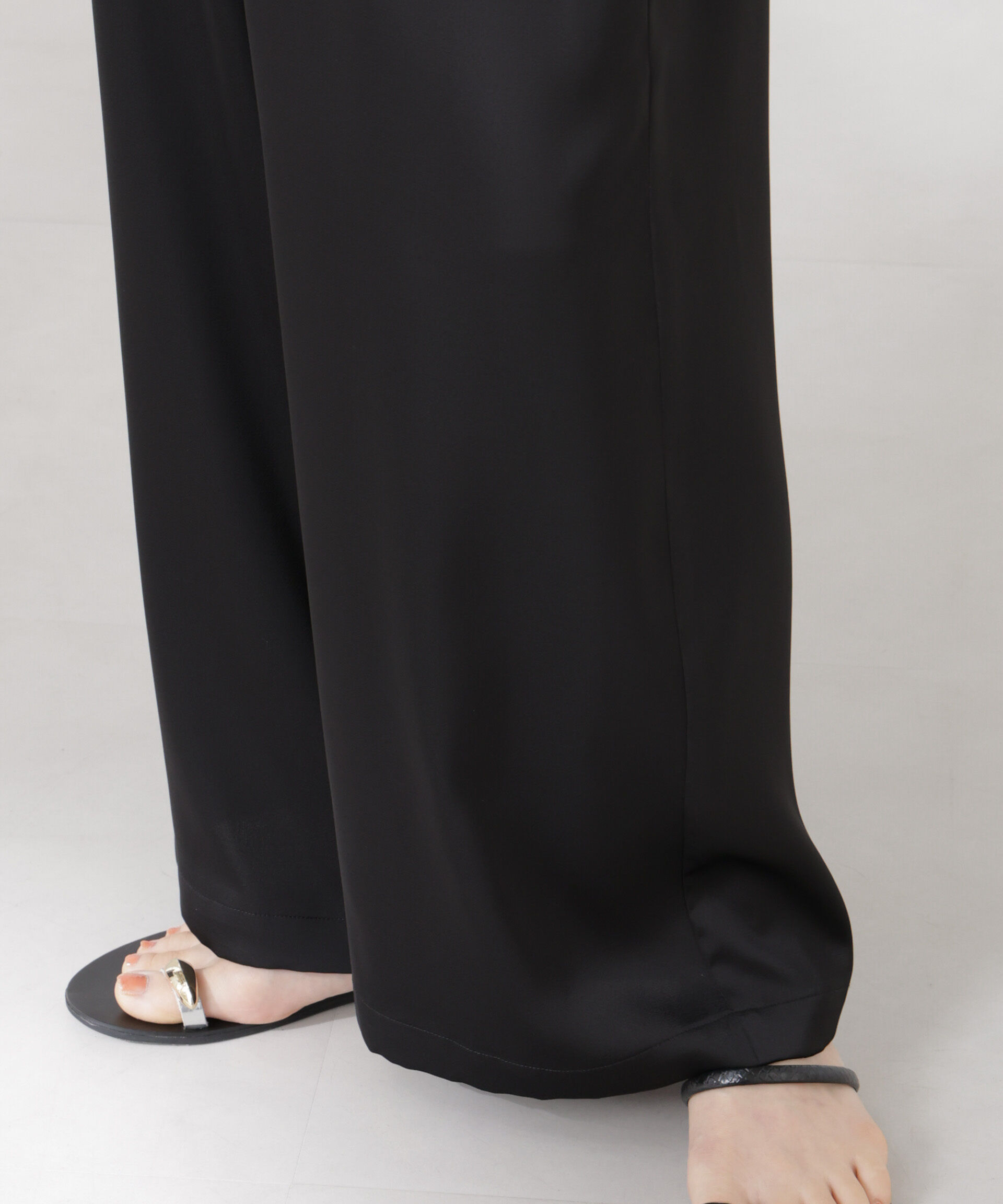 nano･universe「ペムラムディティールサテンキャミソールオールインワン」|ワンピース|