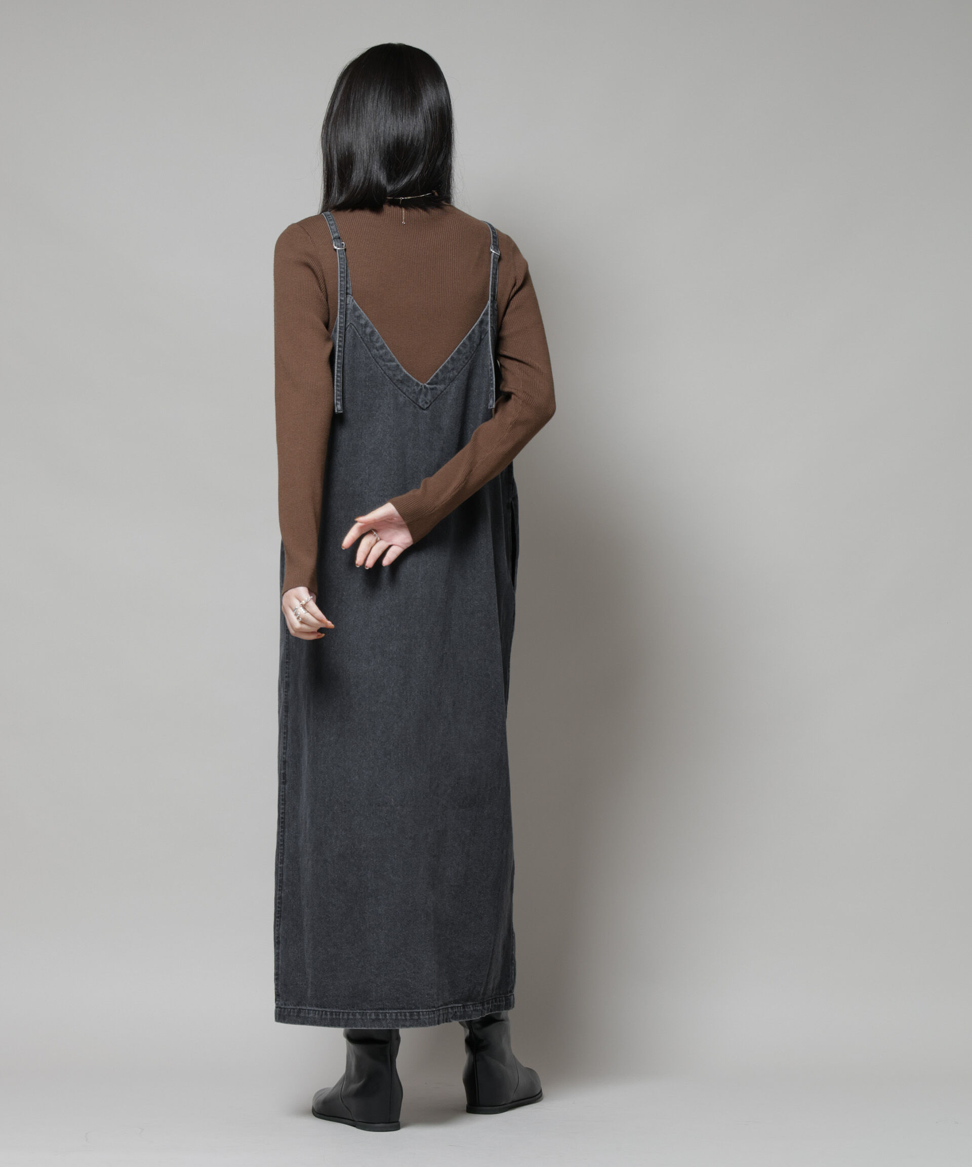 nano･universe「前後2wayデニムキャミソールワンピース」|ワンピース|