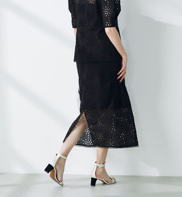 NOLLEY'S「《セットアップ対応》Brocheレース ギャザータイトスカート」|タイト|