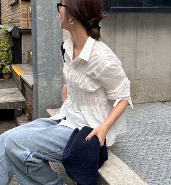 fredy emue「【@sora_522m企画】シャーリングシャツ」|シャツ・ブラウス|