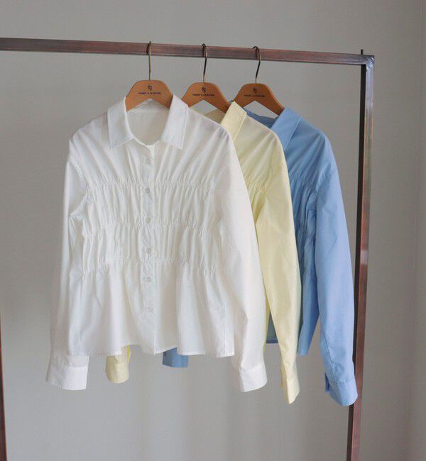 fredy emue「【@sora_522m企画】シャーリングシャツ」|シャツ・ブラウス|