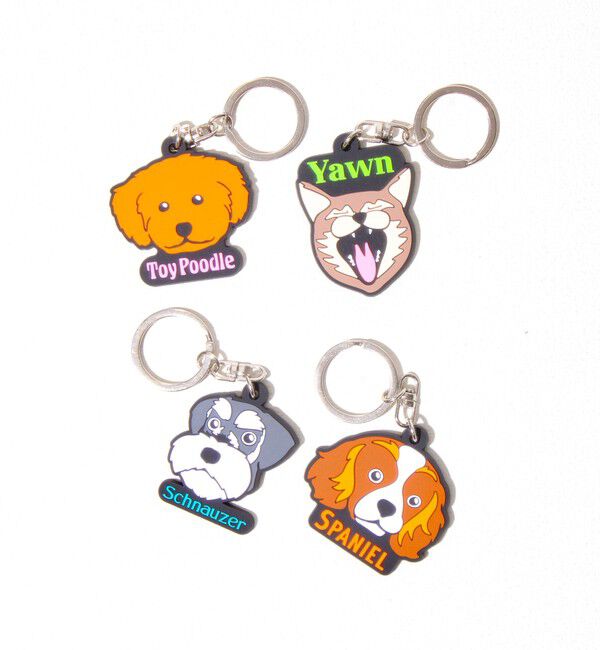 GLOSTER「【DOG&CAT】ラバーキーホルダー」|チャーム・キーホルダー|