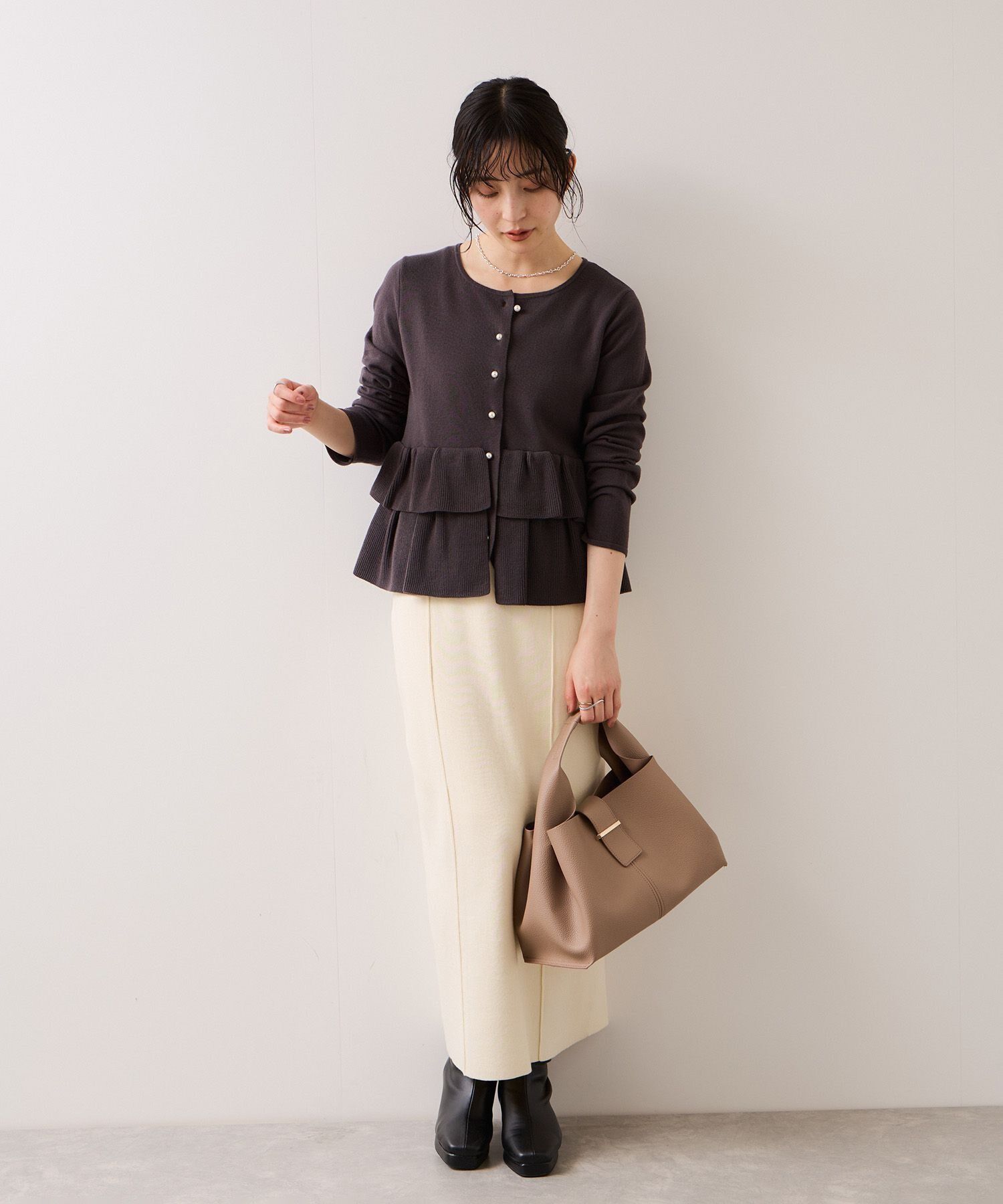 VIS「【復刻/WEB限定】【軽量】フロント金具エアリーソフトバッグ」|ハンドバッグ|