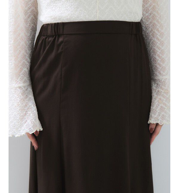 VIS「フィブリルサテン＆レースアソートマーメイドスカート」|スカート|