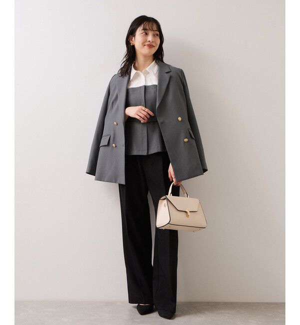 VIS「【美easy】コンフォート金ボタンジャケット/イージーケア・UVケア・セットアップ対応」|テーラードジャケット|