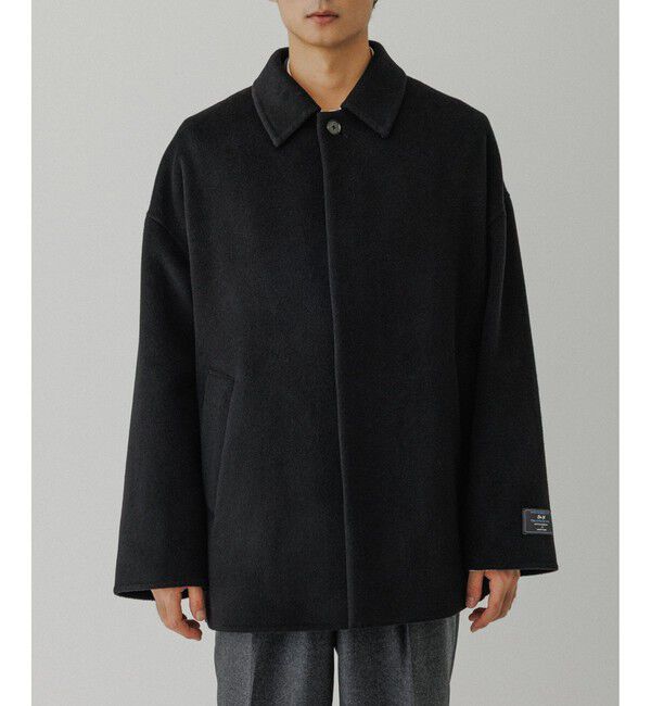 ADAM ET ROPE'「メリノウール ダブルフェイス ショート ステンカラーコート」|ステンカラーコート|