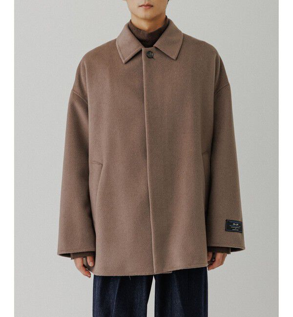 ADAM ET ROPE'「メリノウール ダブルフェイス ショート ステンカラーコート」|ステンカラーコート|