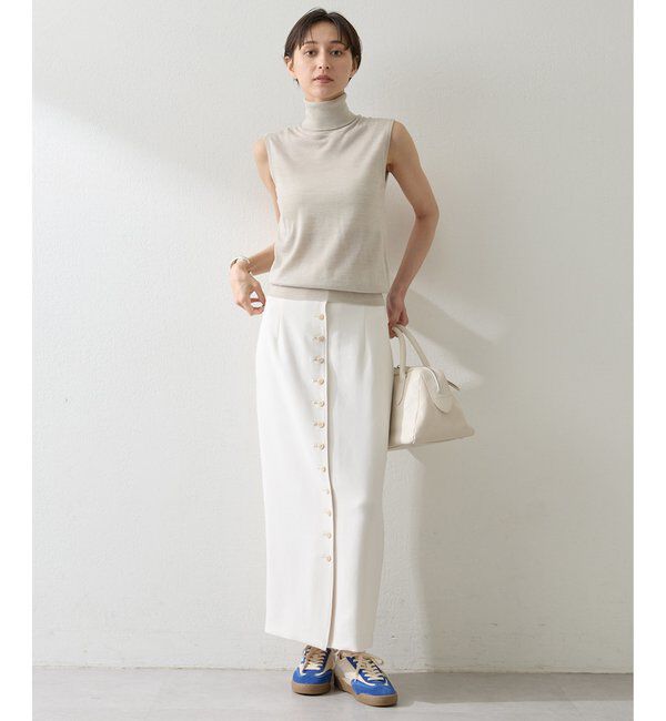  「Wクロスボタンスカート」|スカート|