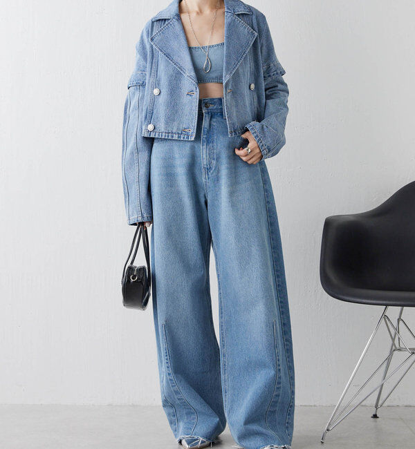  「【累計販売2.４万本】ブルージュデニム」|デニム|