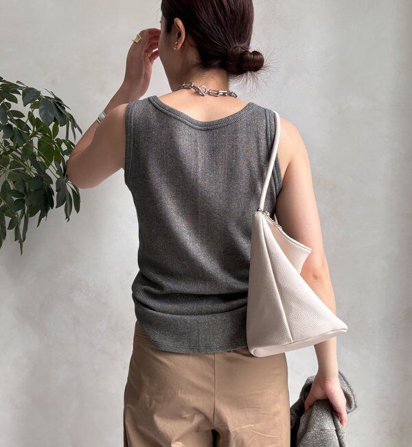  「【新色追加/インフルエンサーSAKURA企画】ラメスウェットタンクセット」|Tシャツ・カットソー|