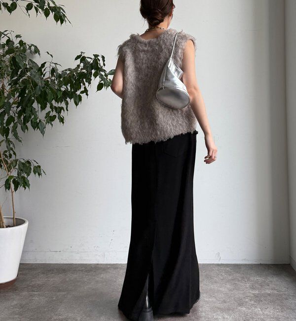  「【WEB限定】 ウエストデニム切替マーメイドスカート」|スカート|