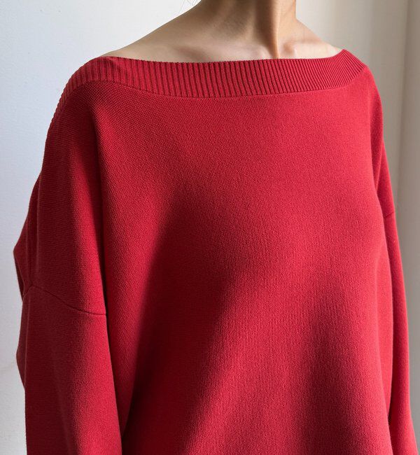  「ボートネックプルオーバー」|ニット・セーター|