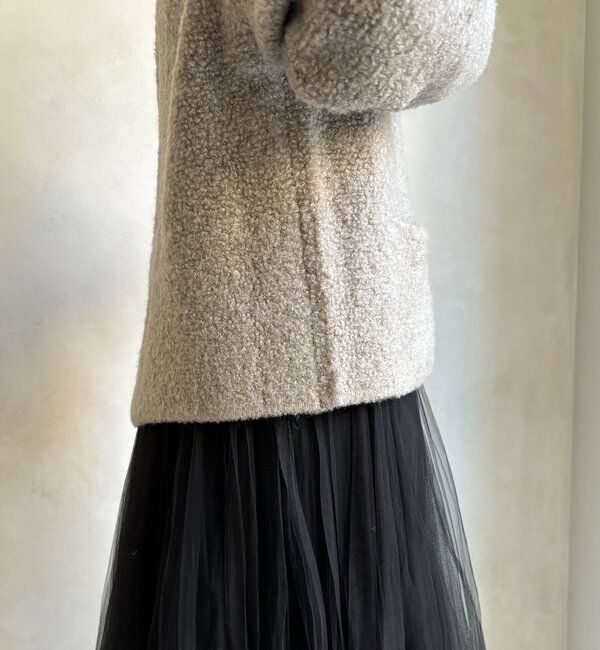  「ループヤーンニットジャケット」|カーディガン|