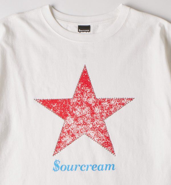  「【UNISEX】SourcreamラインストーンスターグラフィックTEE」|Tシャツ・カットソー|ホワイト
