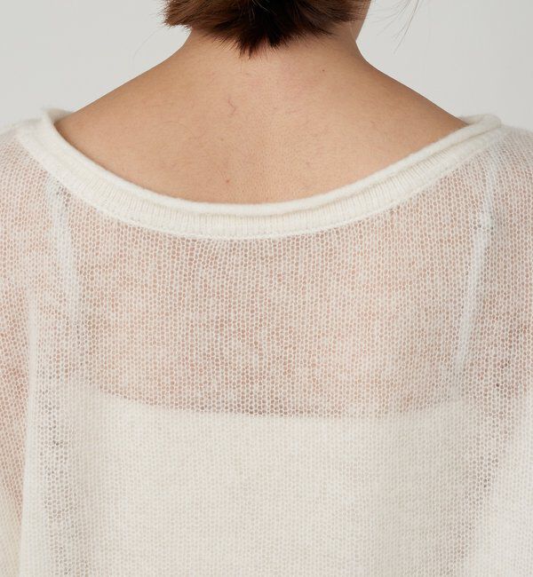  「《インフルエンサー@kanako_ikiコラボ》シアーウールプルオーバー」|ニット・セーター|