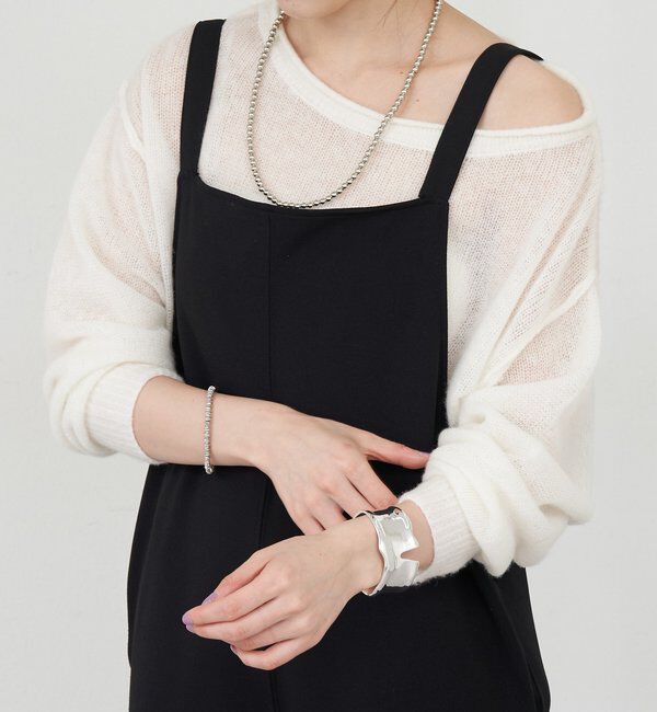  「《インフルエンサー@kanako_ikiコラボ》シアーウールプルオーバー」|ニット・セーター|