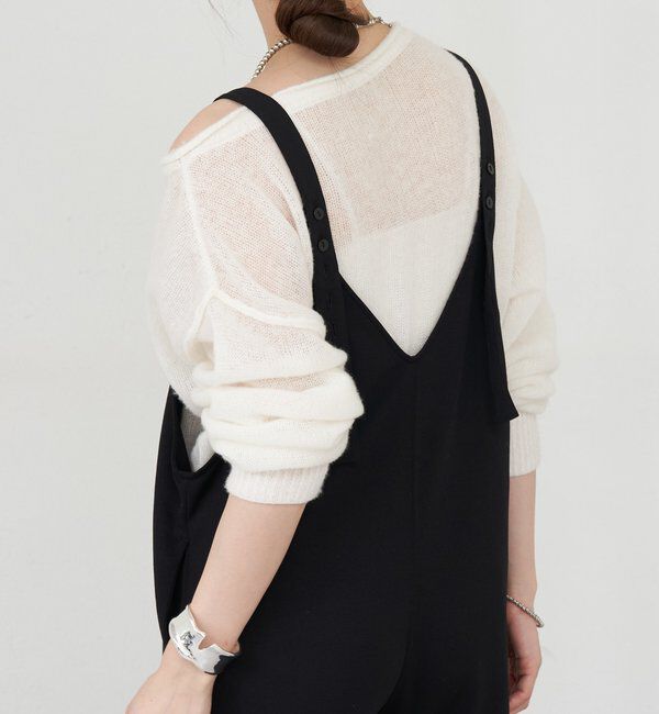  「《インフルエンサー@kanako_ikiコラボ》シアーウールプルオーバー」|ニット・セーター|