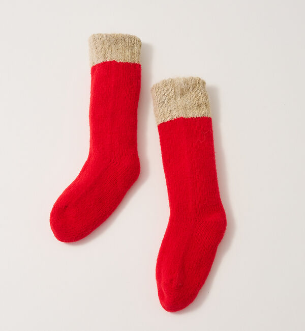 collex「【ユニセックス】バイカラーリバーシブル ルームソックス」|ソックス|