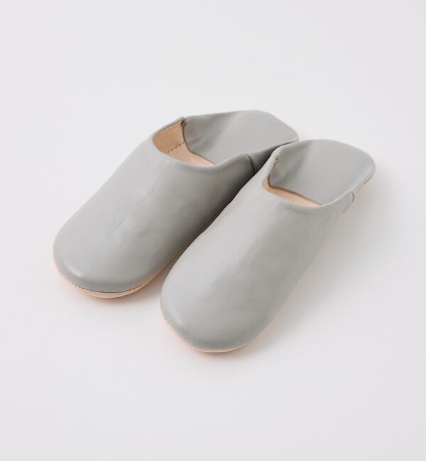 collex「【Fatima morocco】メンズシンプルバブーシュ 羊革 モロッコ製 シン」|本・CD・DVD|グレー